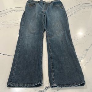 Chicos Platinum Marquis Cotton Jean with Decorative Pockets sz.1.5/10